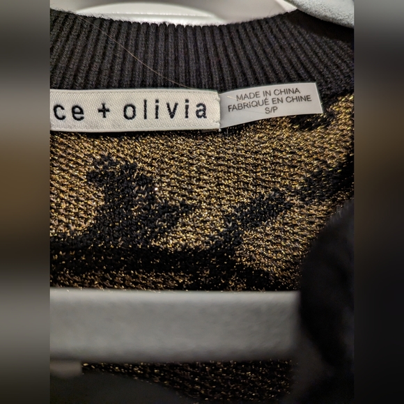 Alice + Olivia Kitty Jacquard Tie-Front Cardigan - Picture 6 of 6